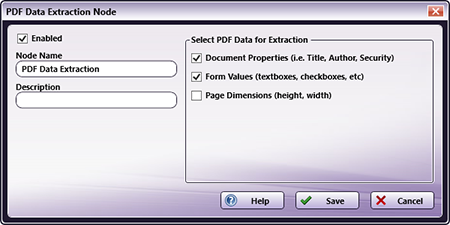 Extract PDF data