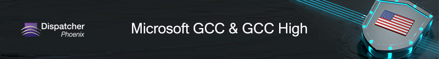 Abstracted image with the words Microsoft GCC & GCC High.