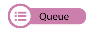 The word 'Queue' in the cascade diagram.