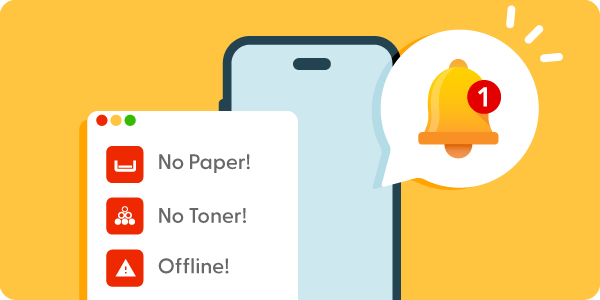 Graphic illustration alerts on your phone.