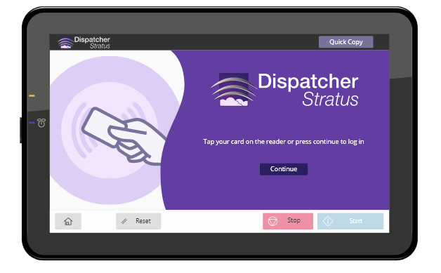 Screen snap shot of the MFP authentication screen.